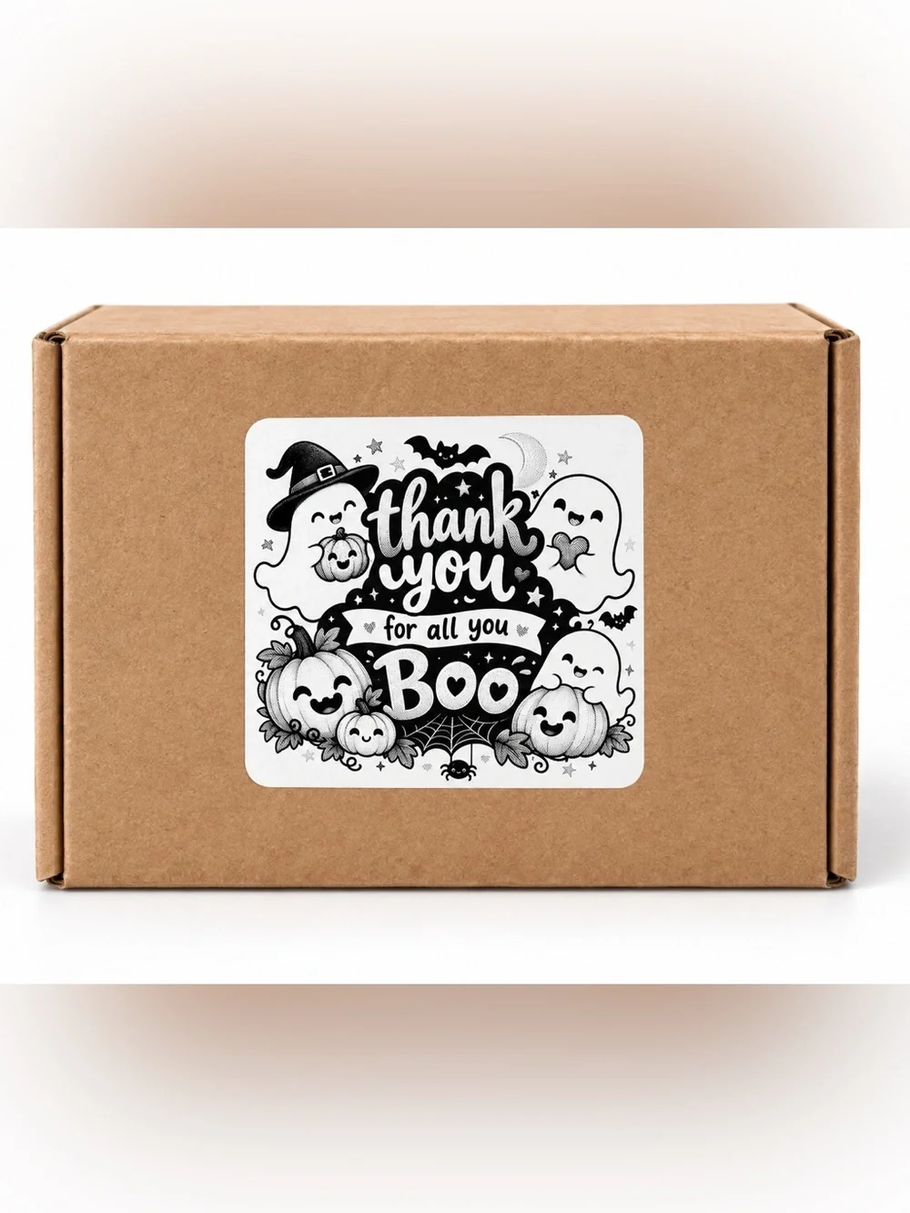 Halloween Thank You Stickers-100ct